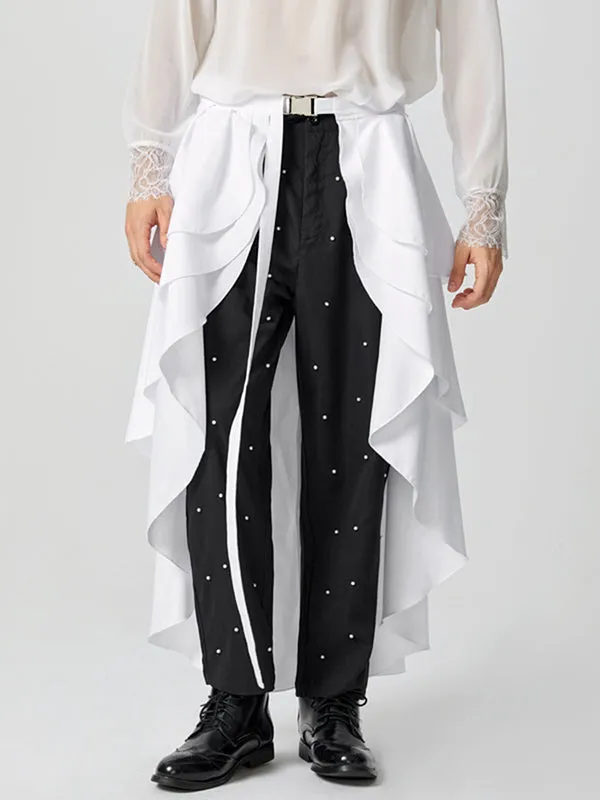 Mens Double-Layer Ruffle Hem Skirt SKUK83292 sold by Incerunmen product image thumbnail 5