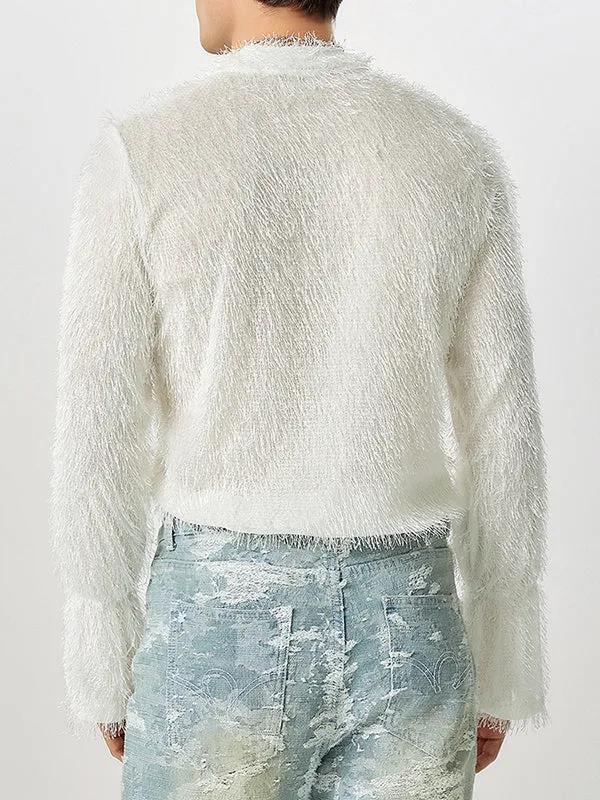 Mens Fringe Semi-Sheer Long-Sleeve Shirt SKUK82212 sold by Incerunmen product image thumbnail 2