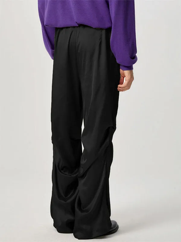 Mens Satin Ruched Design Casual Pant SKUK83126 sold by Incerunmen product image thumbnail 2