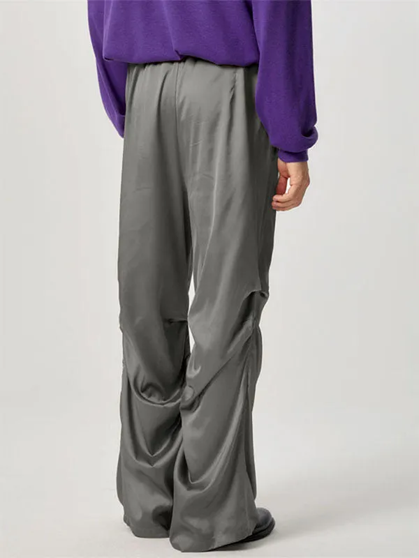 Mens Satin Ruched Design Casual Pant SKUK83126 sold by Incerunmen product image thumbnail 4