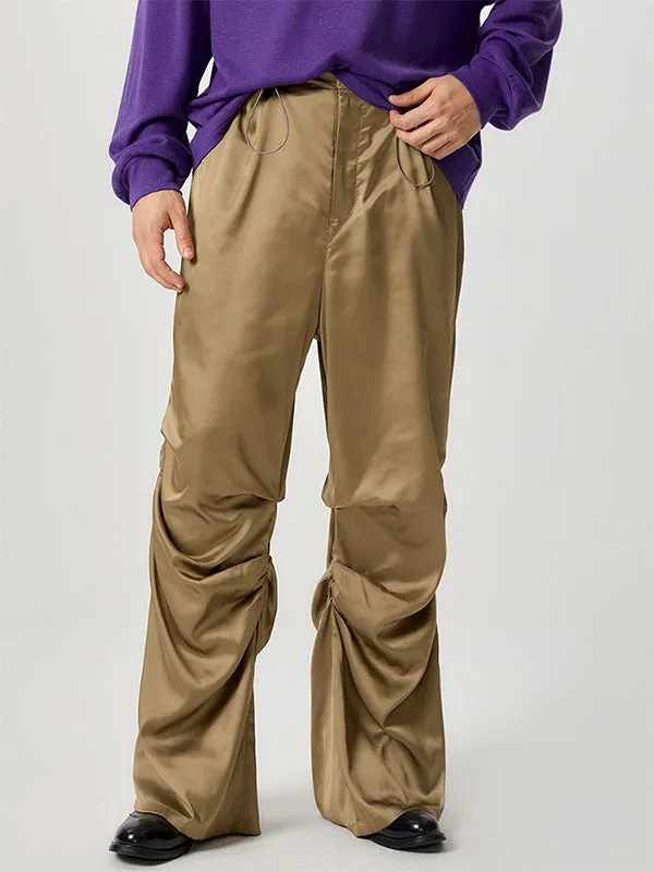 Mens Satin Ruched Design Casual Pant SKUK83126 sold by Incerunmen product image thumbnail 5