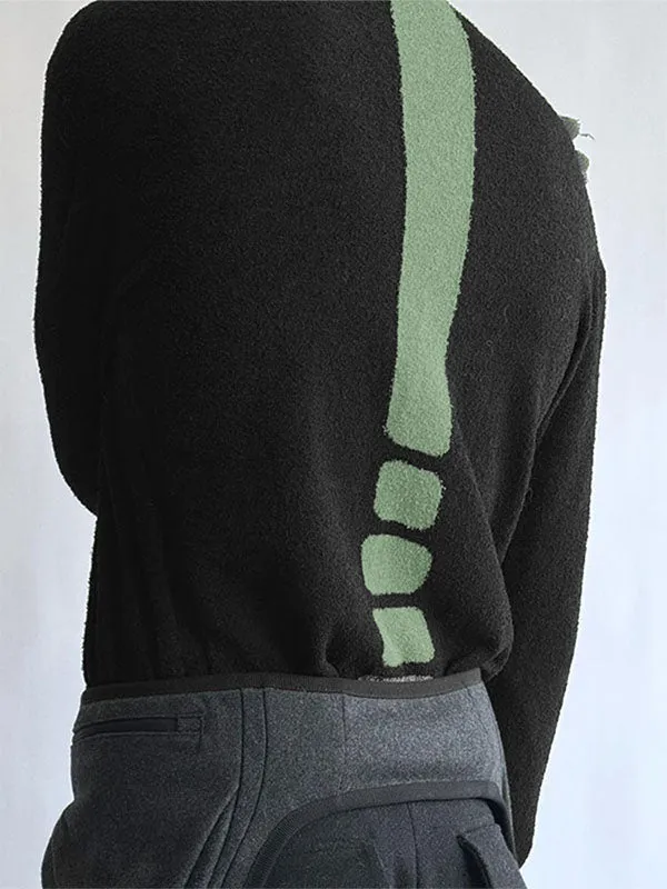 Mens Collar Print Long-Sleeve Sweater SKUK81465 sold by Incerunmen product image thumbnail 2