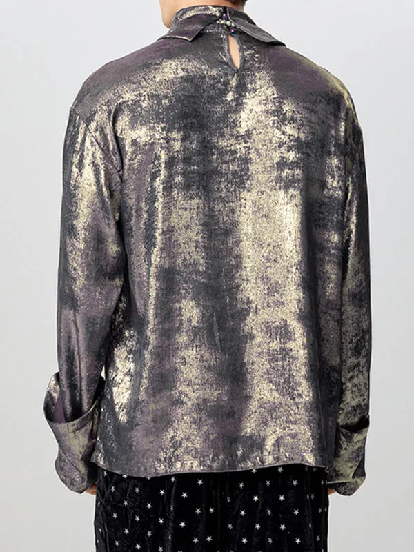 Mens Sheer 3D Floral Tie Long-Sleeve T-Shirt SKUK84564 sold by Incerunmen product image thumbnail 2