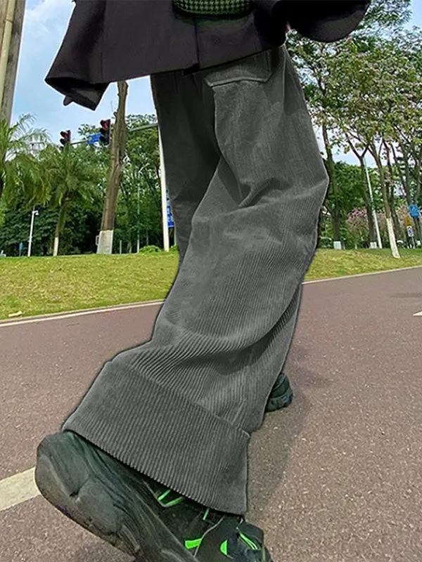 Mens Solid Color Corduroy Pant SKUK86048 sold by Incerunmen product image thumbnail 2