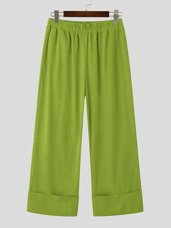 Mens Solid Color Corduroy Pant SKUK86048 sold by Incerunmen product image thumbnail 4