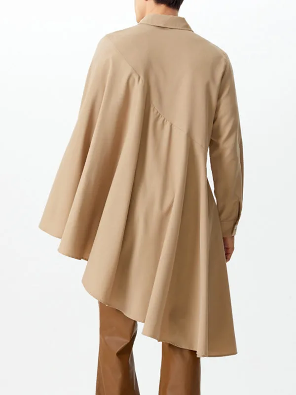 Mens Ruffled Hem Long Sleeve Shirt SKUK81211 sold by Incerunmen product image thumbnail 4