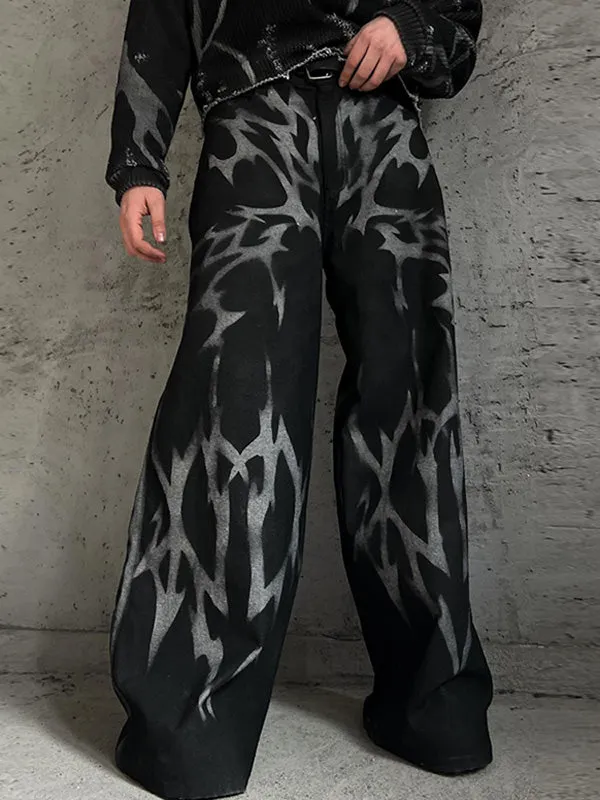 Mens Solid Color Gradient Pattern Pant SKUK82459 sold by Incerunmen