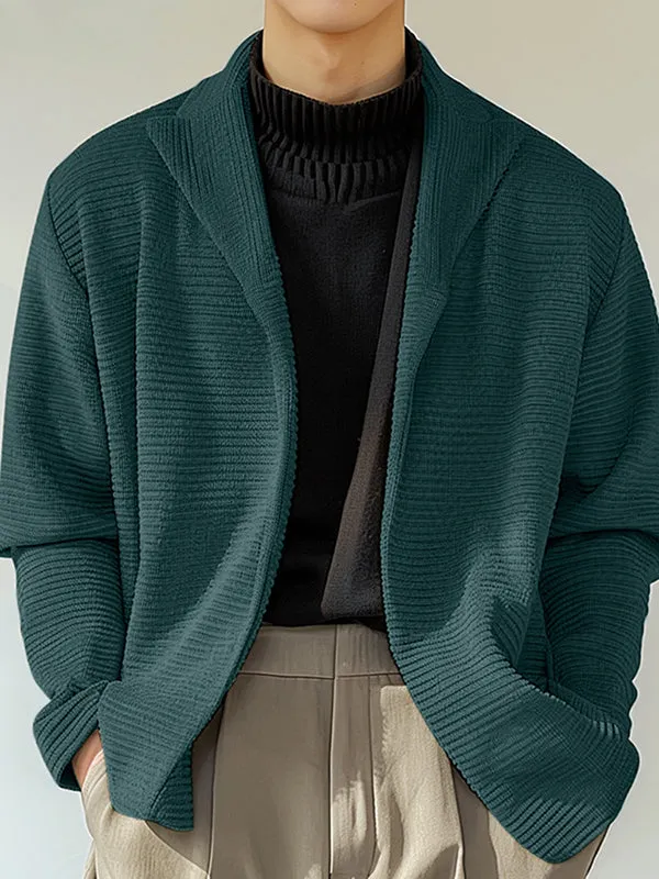 Mens Knitted Polo Collar Long Sleeve Cardigan SKUK74661 sold by Incerunmen product image thumbnail 3