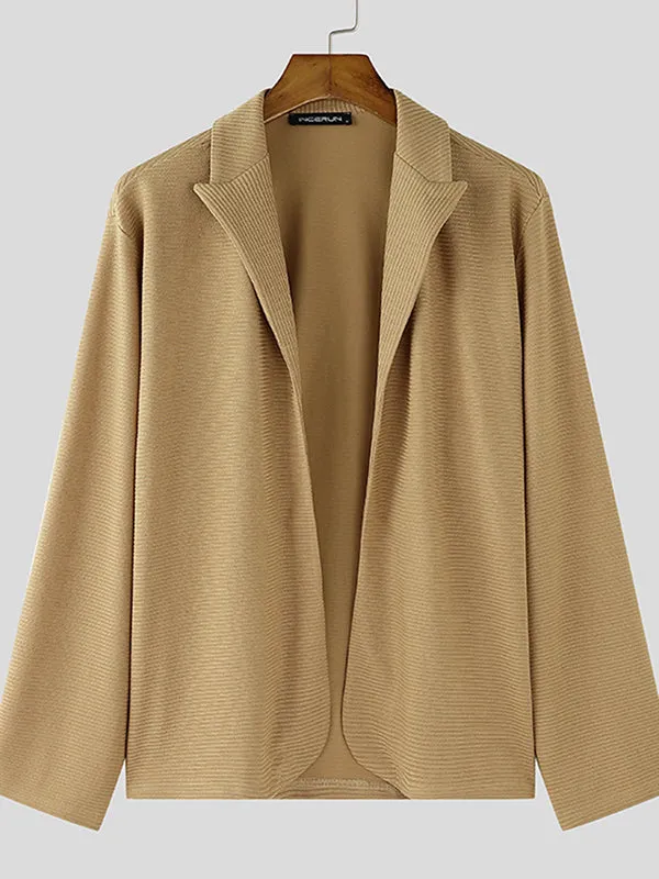 Mens Knitted Polo Collar Long Sleeve Cardigan SKUK74661 sold by Incerunmen product image thumbnail 4