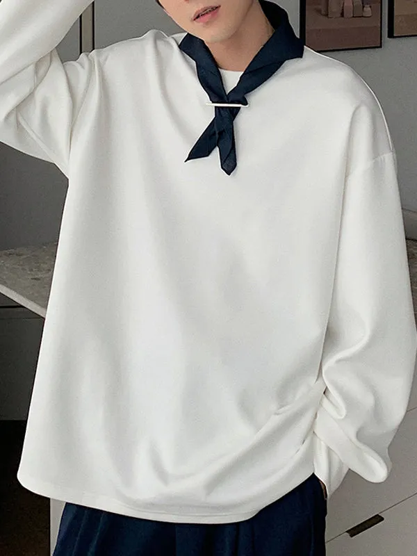 Mens Detachable Scarf Design Long Sleeve Hoodie SKUK79456 sold by Incerunmen