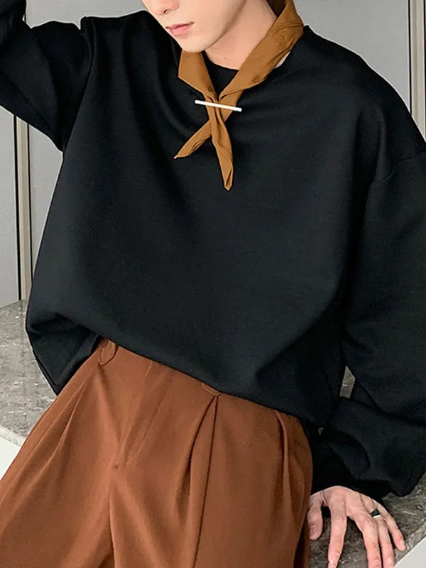 Mens Detachable Scarf Design Long Sleeve Hoodie SKUK79456 sold by Incerunmen product image thumbnail 2