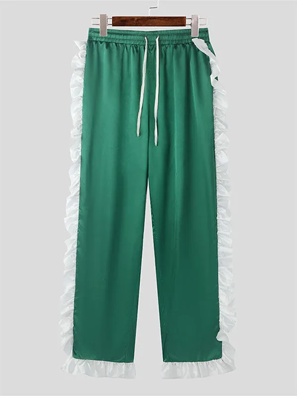 Mens Wavy Edge Color Block Patchwork Pant SKUK80501 sold by Incerunmen product image thumbnail 4