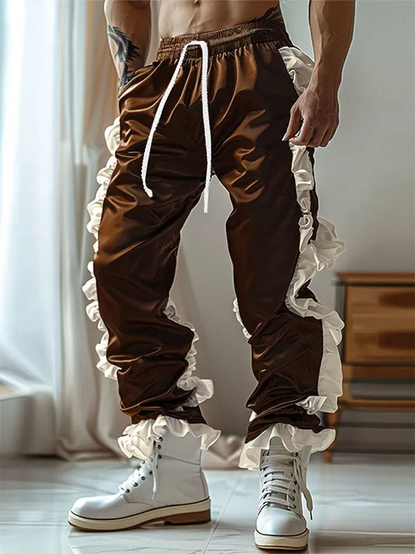 Mens Wavy Edge Color Block Patchwork Pant SKUK80501 sold by Incerunmen product image thumbnail 2