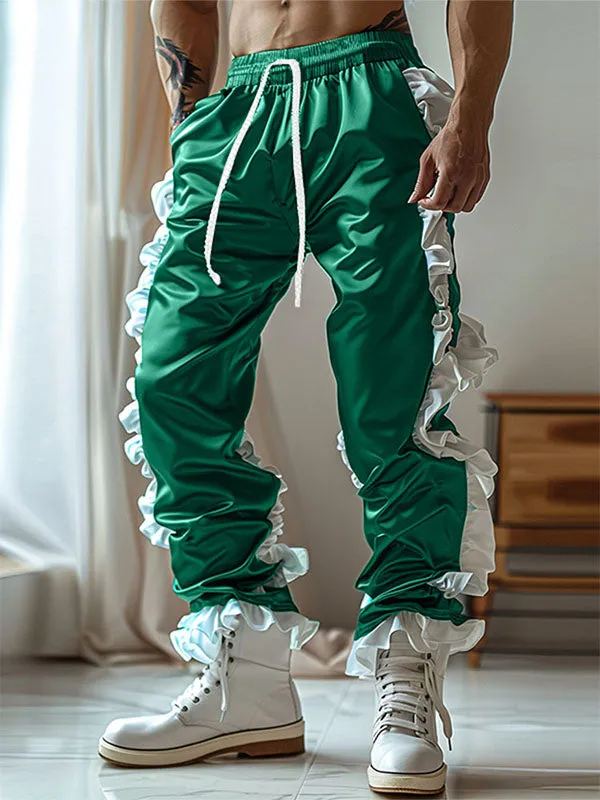 Mens Wavy Edge Color Block Patchwork Pant SKUK80501 sold by Incerunmen