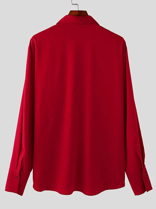 Mens Hollow-Out Metal Buckle Long Sleeve Shirt SKUK83220 sold by Incerunmen product image thumbnail 5