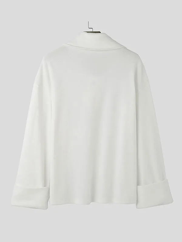 Mens Asymmetrical Neck Long Sleeve Sweatshirt SKUK80505 sold by Incerunmen product image thumbnail 5