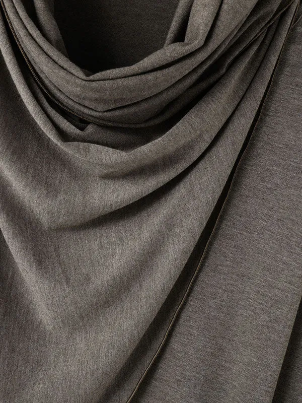 Mens Draped Neck Ruffled Long Sleeve T-Shirt SKUK83713 sold by Incerunmen product image thumbnail 4