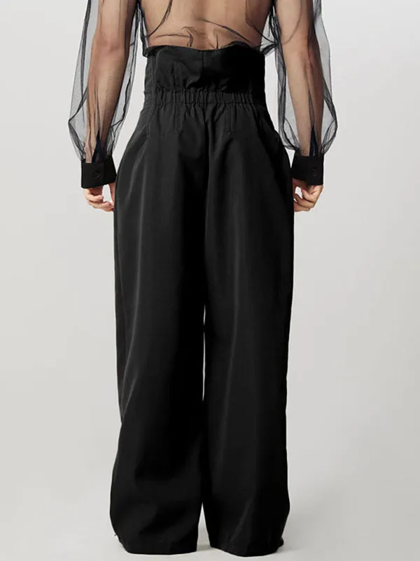 Mens Deconstructed Solid Cinched Waist Pant SKUK82427 sold by Incerunmen product image thumbnail 3