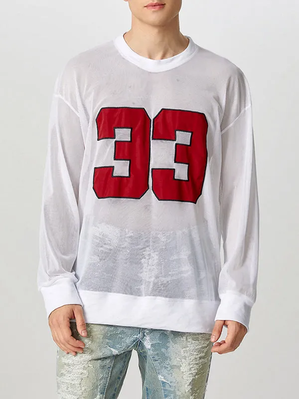 Mens Digital Print Textured Long-Sleeve T-Shirt SKUK78374 sold by Incerunmen