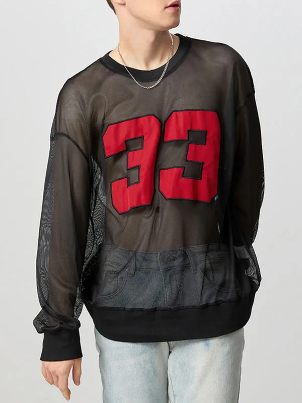 Mens Digital Print Textured Long-Sleeve T-Shirt SKUK78374 sold by Incerunmen product image thumbnail 3