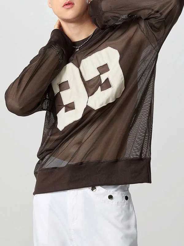 Mens Digital Print Textured Long-Sleeve T-Shirt SKUK78374 sold by Incerunmen product image thumbnail 5