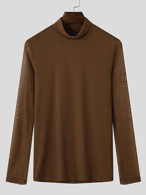 Mens Sheer Long Sleeve T-Shirt SKUK78487 sold by Incerunmen product image thumbnail 4