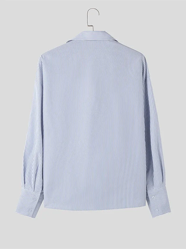 Mens Casual Striped Long Sleeve Shirt SKUK78486 sold by Incerunmen product image thumbnail 4