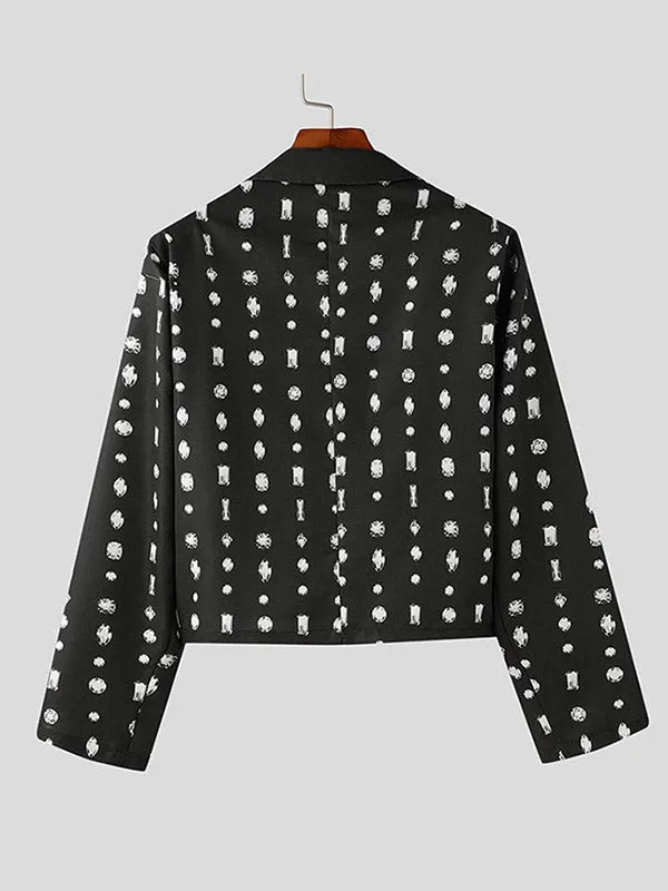 Mens Casual Print Long Sleeve Blazer SKUK79649 sold by Incerunmen product image thumbnail 4
