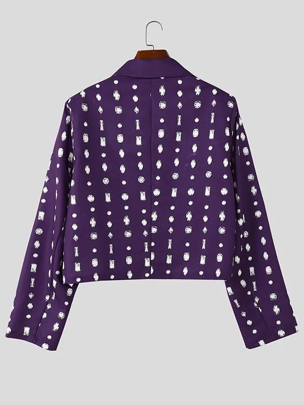Mens Casual Print Long Sleeve Blazer SKUK79649 sold by Incerunmen product image thumbnail 2