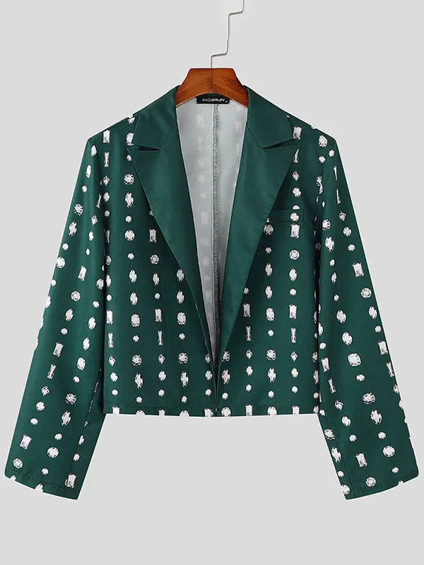 Mens Casual Print Long Sleeve Blazer SKUK79649 sold by Incerunmen product image thumbnail 5