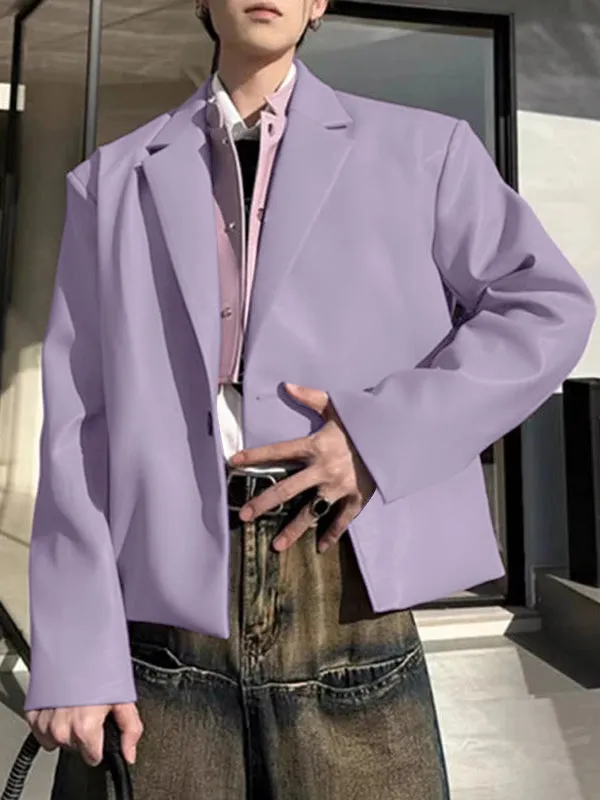 Mens Asymmetrical Hem Long Sleeve Blazer SKUK79205 sold by Incerunmen product image thumbnail 3