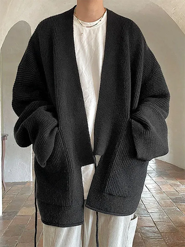 Mens Loose Knit Long Sleeve Cardigan SKUK76983 sold by Incerunmen