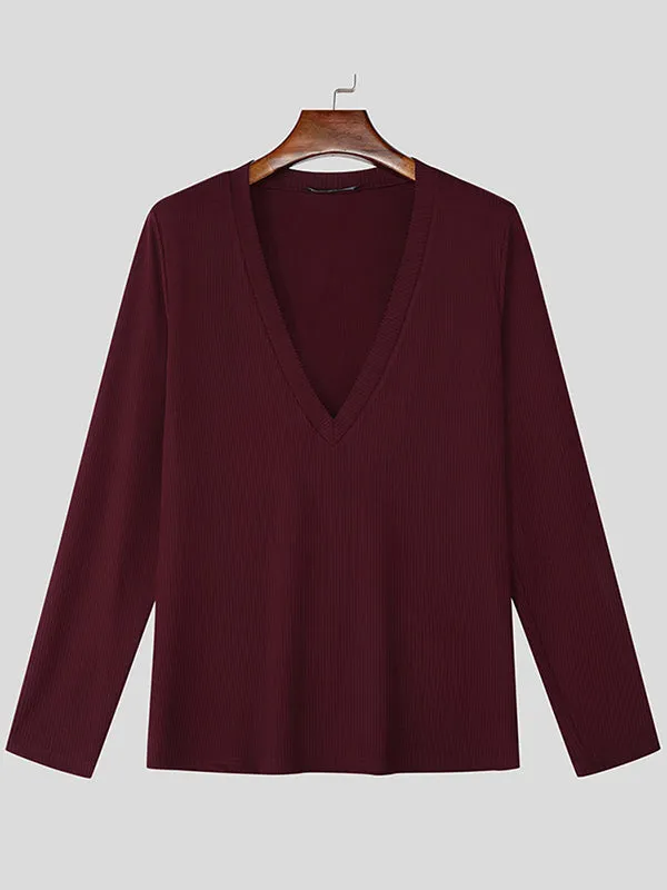 Mens Striped Long Sleeve T-Shirt SKUK79183 sold by Incerunmen product image thumbnail 4