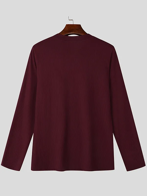 Mens Striped Long Sleeve T-Shirt SKUK79183 sold by Incerunmen product image thumbnail 5