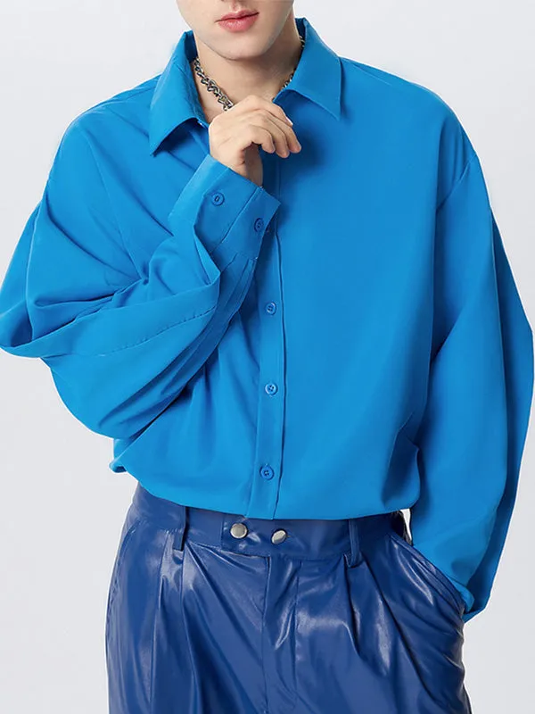Mens Deconstructed Solid Color Long-Sleeve Shirt SKUK72506 sold by Incerunmen product image thumbnail 3