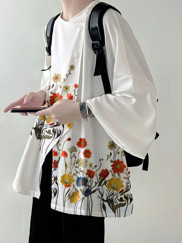 Mens Irregular Design Floral Print Shirt SKUK69979 sold by Incerunmen product image thumbnail 4