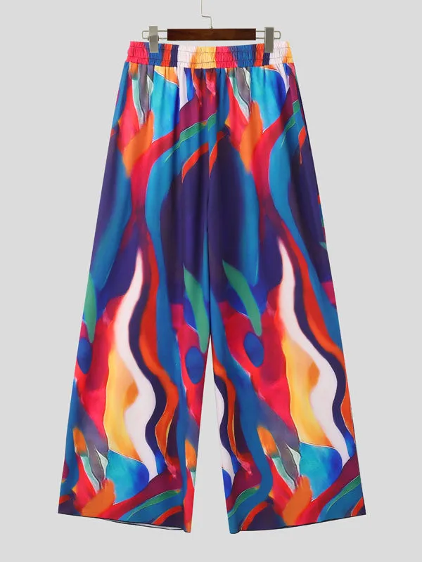 Mens Colorful Fluid Striped Print Long Pant SKUK72776 sold by Incerunmen product image thumbnail 4