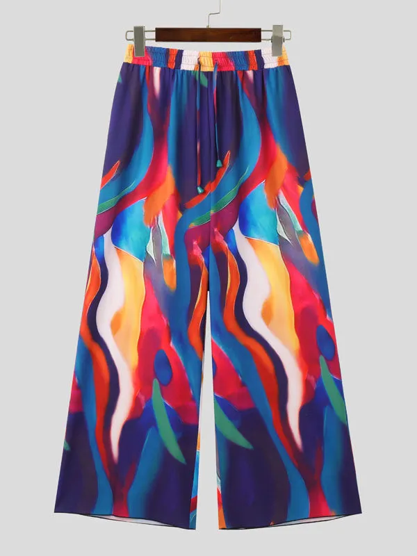 Mens Colorful Fluid Striped Print Long Pant SKUK72776 sold by Incerunmen product image thumbnail 3