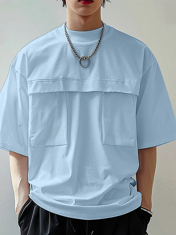 Mens 3D Pocket Short Sleeve T-Shirt SKUK73901 sold by Incerunmen product image thumbnail 3