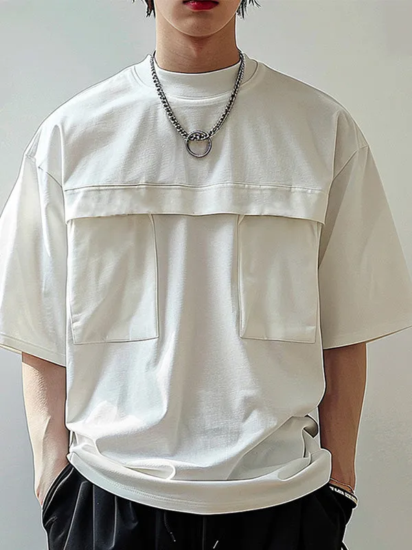 Mens 3D Pocket Short Sleeve T-Shirt SKUK73901 sold by Incerunmen product image thumbnail 2