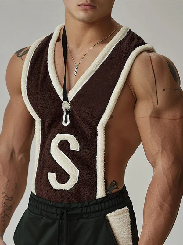 Mens Sexy S-Letter Print Sleeveless Tank SKUK70554 sold by Incerunmen product image thumbnail 2