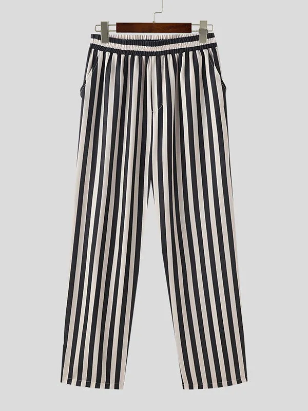 Mens Casual Ethnic Striped Loose-Fit Pant SKUK68005 sold by Incerunmen product image thumbnail 4