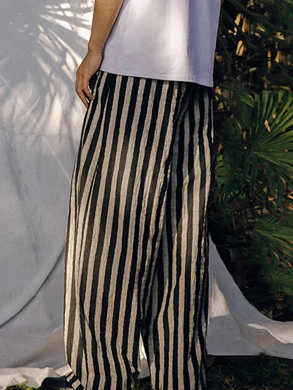 Mens Casual Ethnic Striped Loose-Fit Pant SKUK68005 sold by Incerunmen product image thumbnail 3