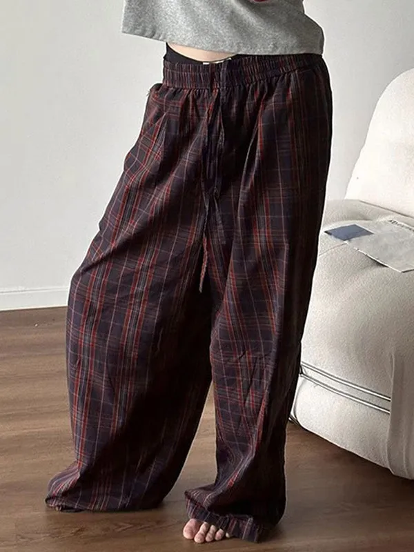 Mens Simple Solid Color Plaid Pant SKUK68201 sold by Incerunmen product image thumbnail 4