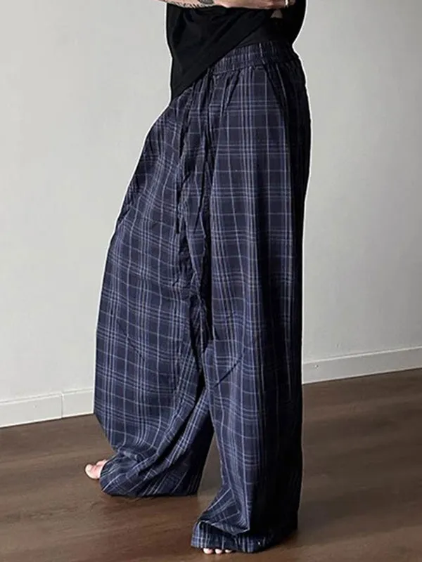 Mens Simple Solid Color Plaid Pant SKUK68201 sold by Incerunmen product image thumbnail 2