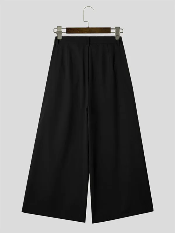 Mens Loose Minimalist Wide Leg Long Pant SKUK64834 sold by Incerunmen product image thumbnail 5