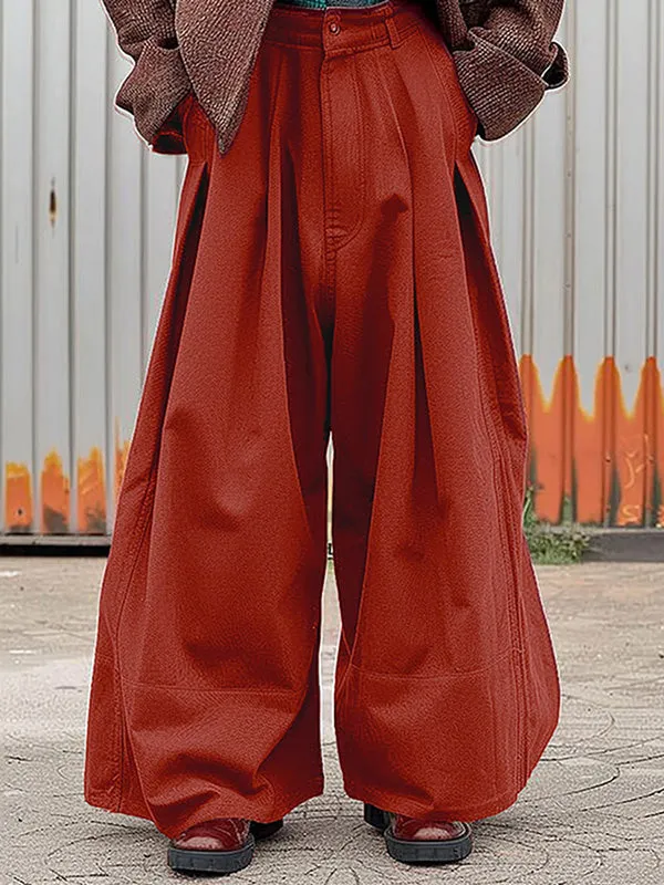 Mens Loose Minimalist Wide Leg Long Pant SKUK64834 sold by Incerunmen product image thumbnail 3