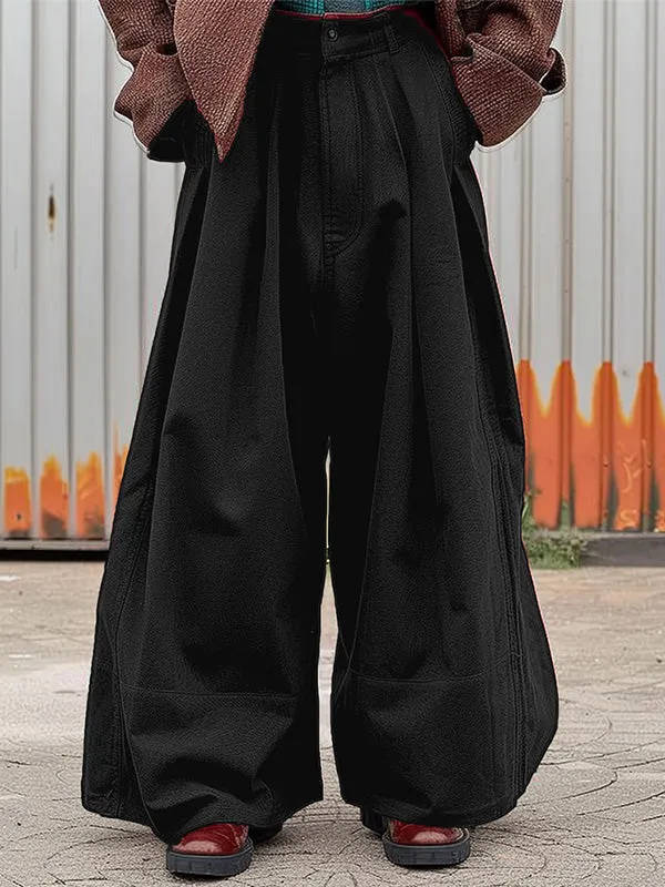 Mens Loose Minimalist Wide Leg Long Pant SKUK64834 sold by Incerunmen
