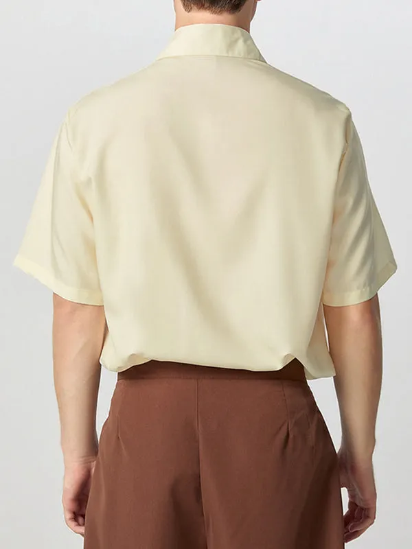 Mens Floral Print Lapel Collar Short Sleeve Shirt SKUK61132 sold by Incerunmen product image thumbnail 3