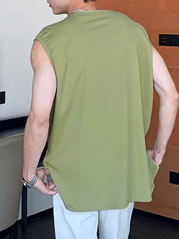 Mens Mesh Patchwork Crew Neck Sleeveless Vest SKUK62627 sold by Incerunmen product image thumbnail 3